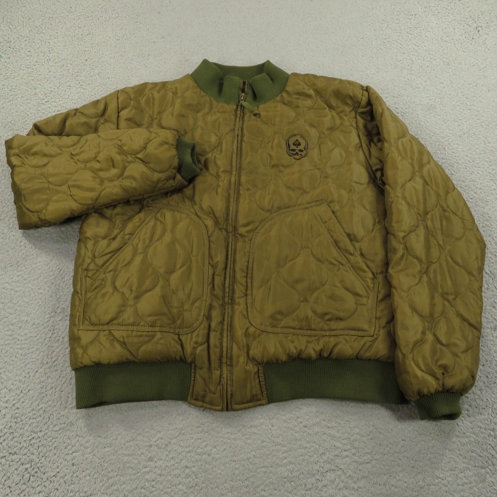 Zero Foxtrot Woobie Tanker Jacket Mens XL Olive Green Quilted Full Zip Military